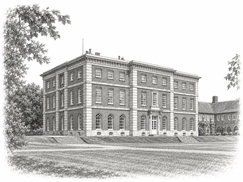 Architectural illustration of Radley College